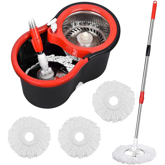 360° Microfiber Spin Mop Bucket Sets with