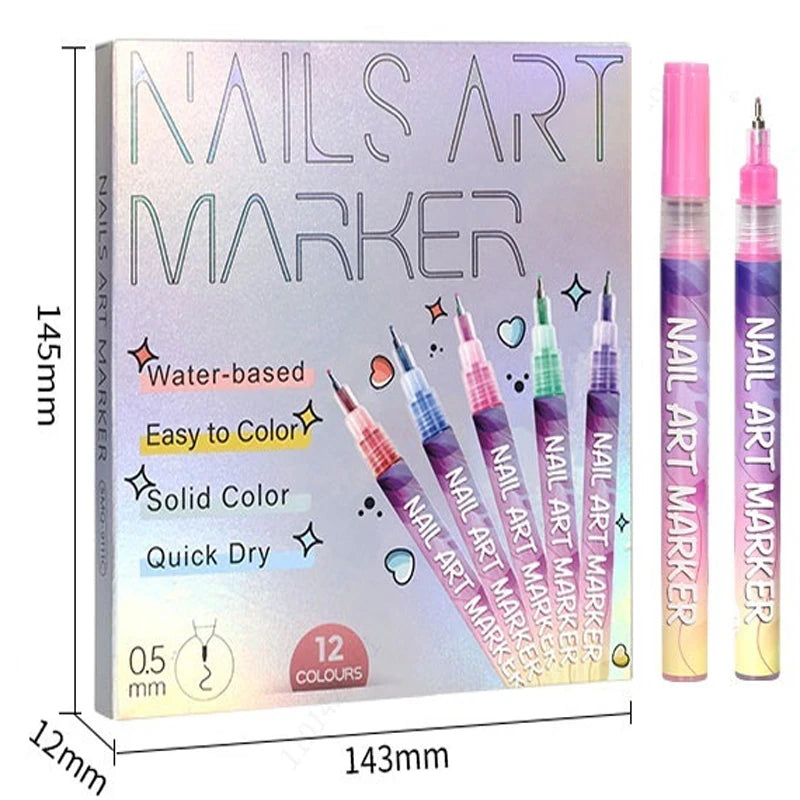 Precision Acrylic Nail Art Pen Set