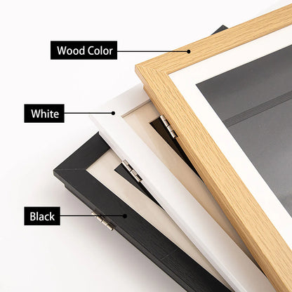 Magnetic Wooden Kids Easy Open Art Frame 🖼️