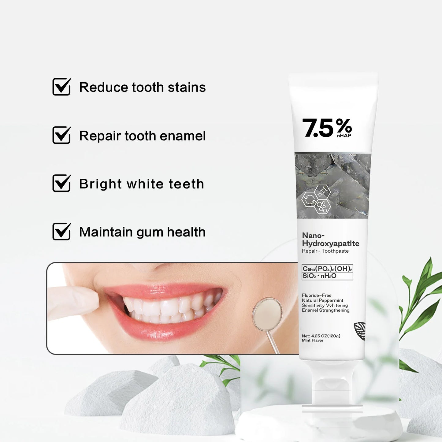 #1 Fluoride-Free Hydroxyapatite Toothpaste