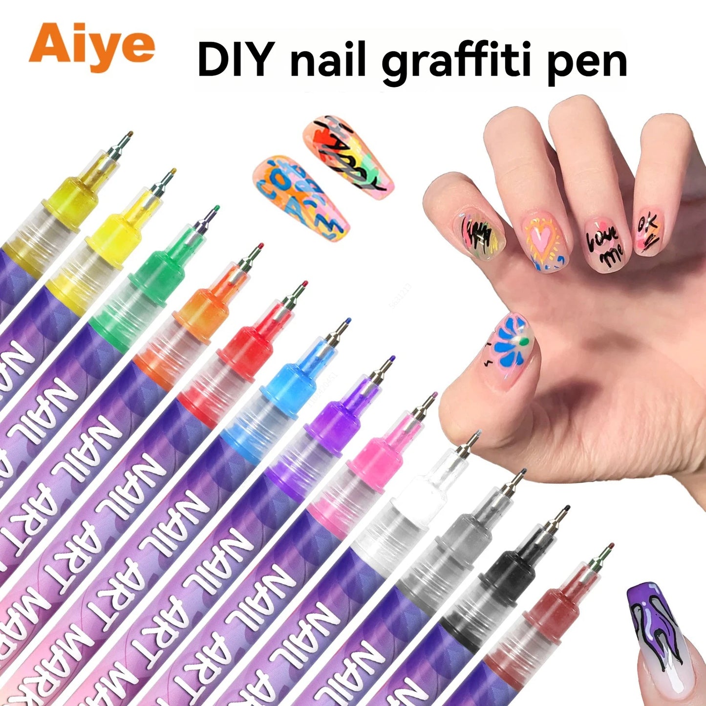 Precision Acrylic Nail Art Pen Set
