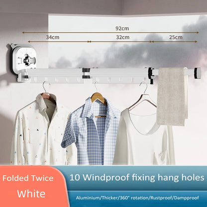 Wall mounted clothes hanger rack