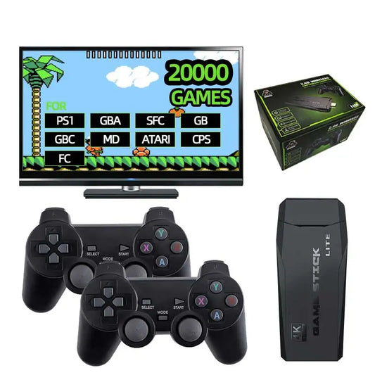 RetroConsole Game Stick + 2 Controllers