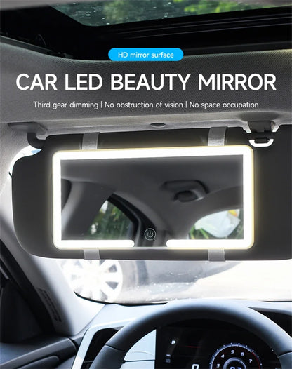 HD Car Mirror - LEDMakeup Mirror 🪞