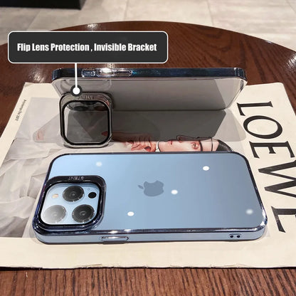 iPhones Luxury cover with Lens Stand