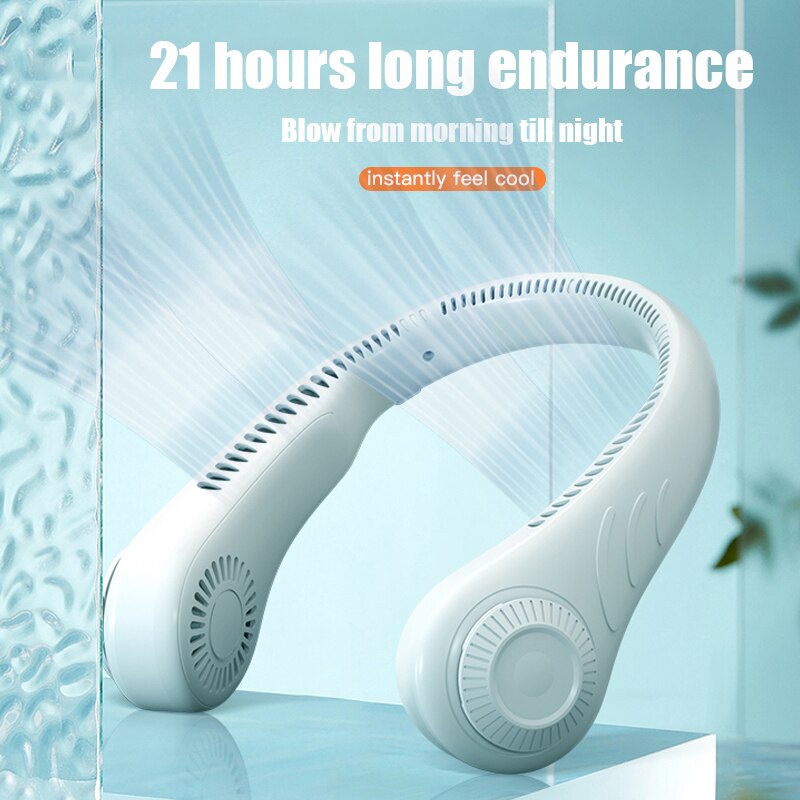Portable Neck Fan | 360° Cooling
