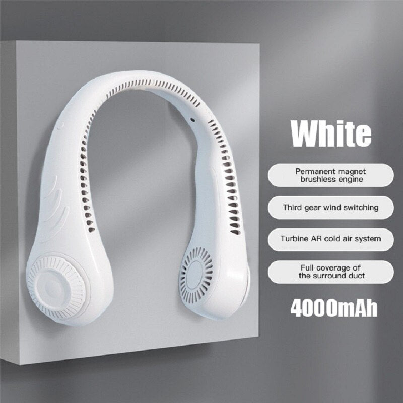 Portable Neck Fan | 360° Cooling